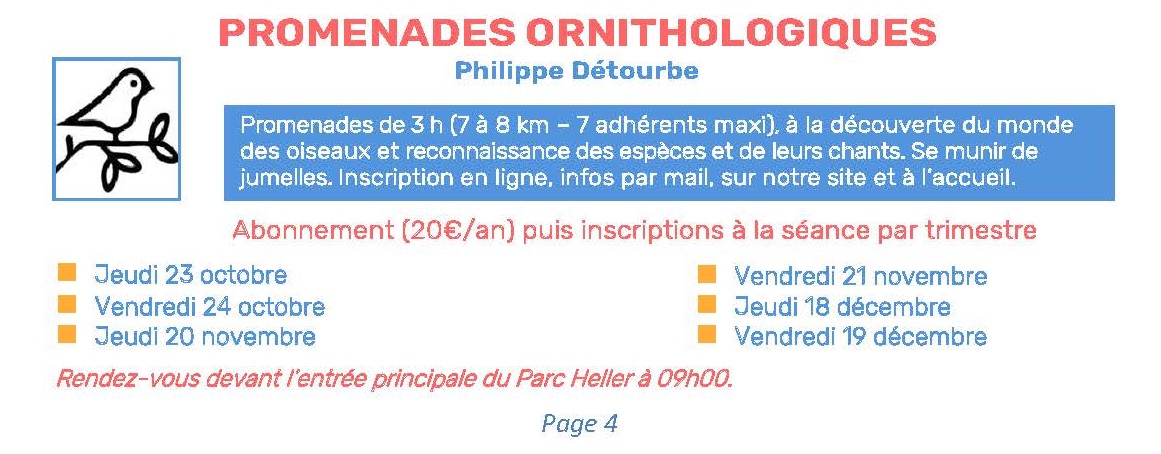 Promenades Ornithologiques